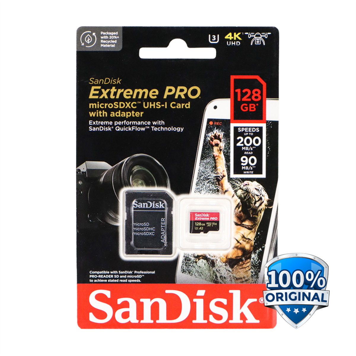 Satın Al: Sandisk Extreme Pro SDSQXCD-128G-GN6MA 128 G 200 - 90 MB