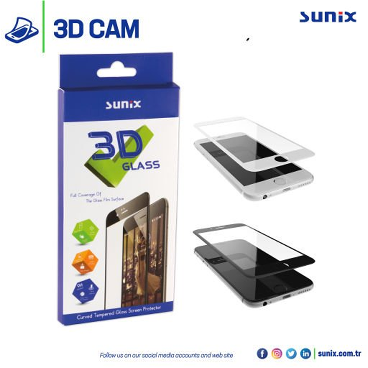 Sunix - 3D Glass - Iphone 14 -Normal Cam 2009