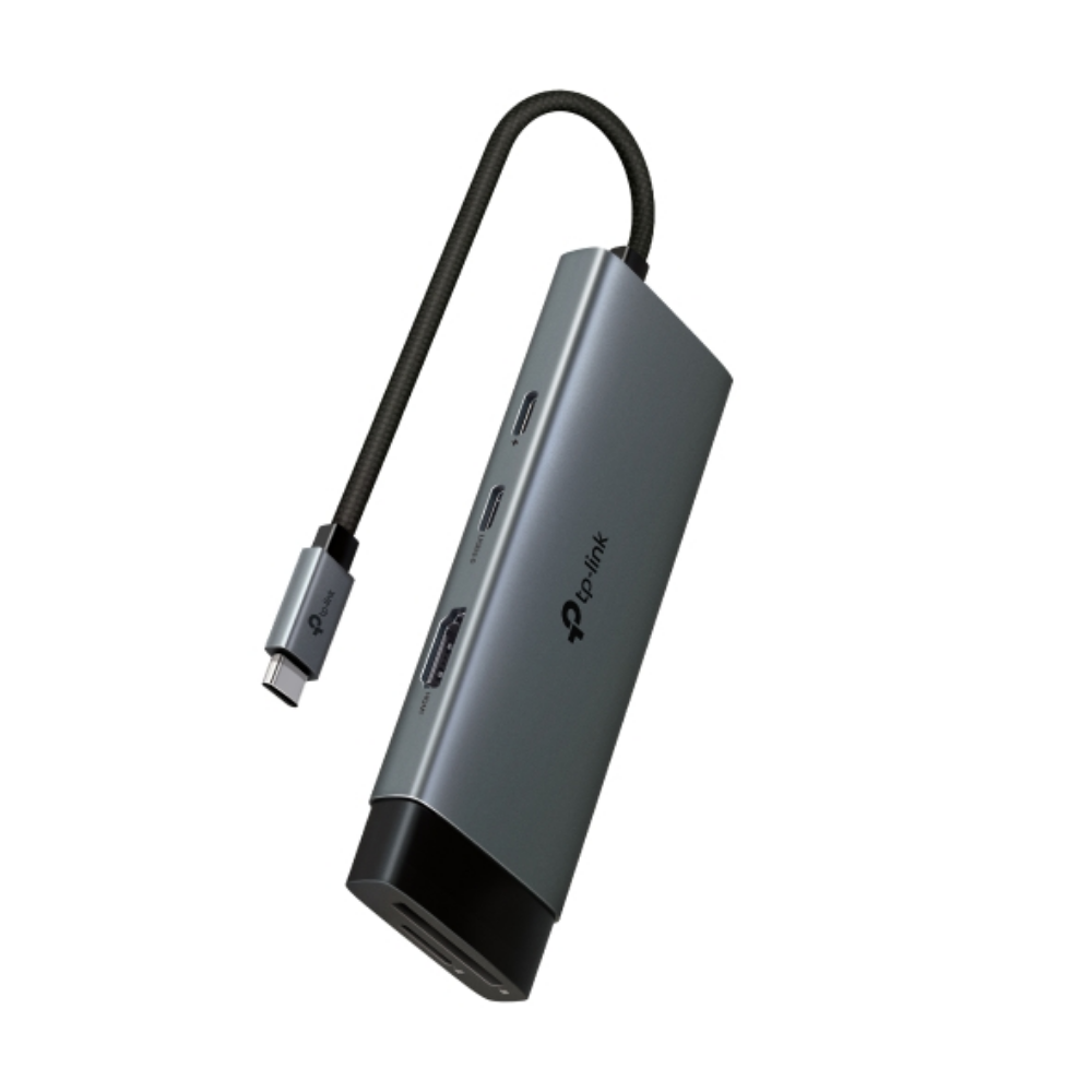 TP-Link UH7020C | USB-C 7-in-1 Hub | 4K@60Hz HDMI | 100W Hızlı Şarj | 1 Gbps Ethernet | USB-A & USB-C | SD/microSD UHS-I