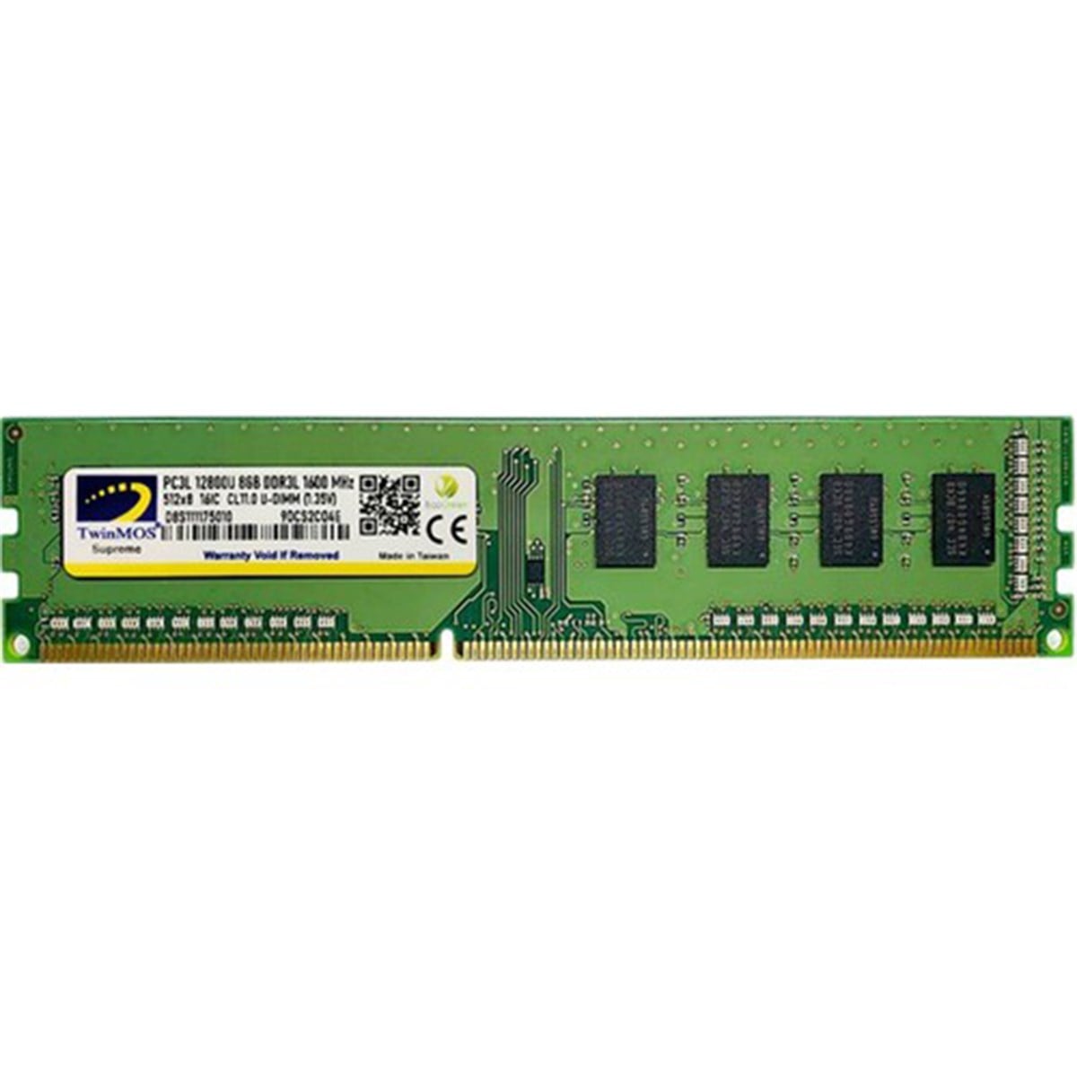 TwinMOS DDR3 8GB 1600MHz 1.35V Low Voltage Desktop Ram (MDD3L8GB1600D)