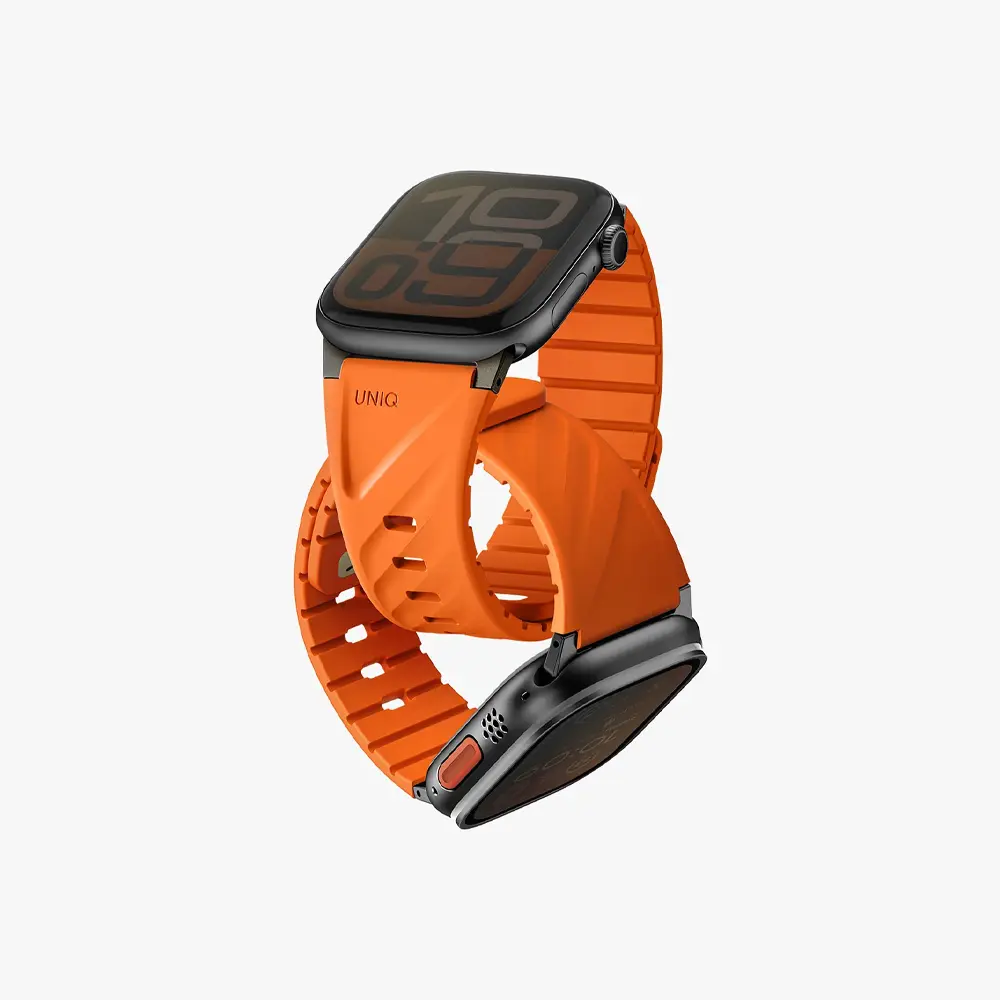 UNIQ Apple Watch (49/46/45/44/42/41/40mm)  Fluo Watch Silicone Rubber Band Volt Orange UNIQ-49-40MM-FLUOVORG