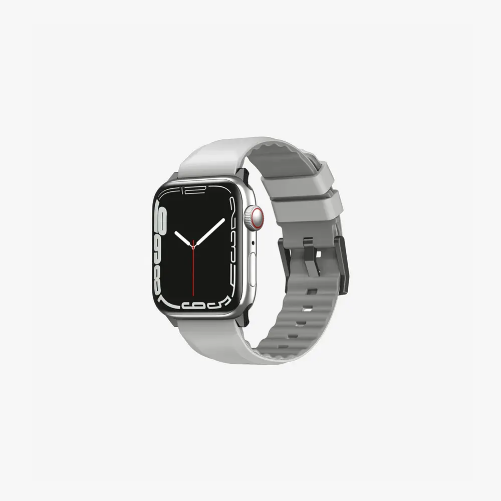 UNIQ Apple Watch Linus Waterproof AiroSoft Silicone Strap (49/46/45/44MM) Grey UNIQ-45MM-LINUSGRY