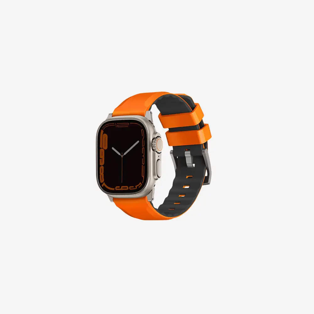 UNIQ Apple Watch Linus Waterproof AiroSoft Silicone Strap (49/46/45/44MM) Orange UNIQ-49MM-LINUSVORG