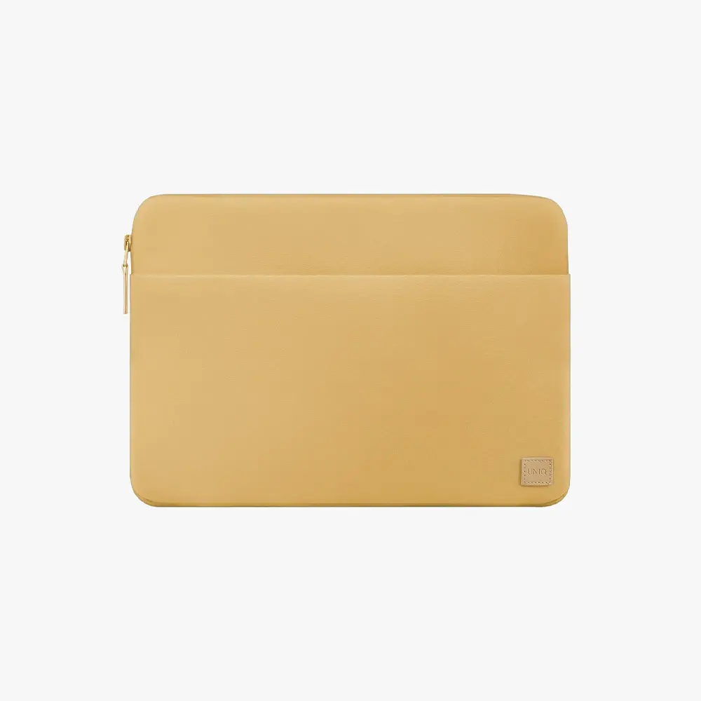UNIQ Laptop Kılıfı 13-14 inch Vienna Koruyucu RPET Kumaş Çanta Yellow UNIQ-VIENNA(14)-CYELLOW