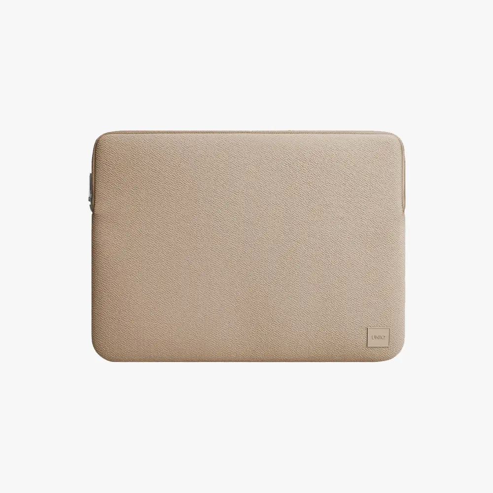 UNIQ Laptop Kılıfı 14inch Kıbrıs Dokulu Neopren Cyprus Su Geçirmez Çanta Nude Brown UNIQ-CYPRUS(14)-NBROWN