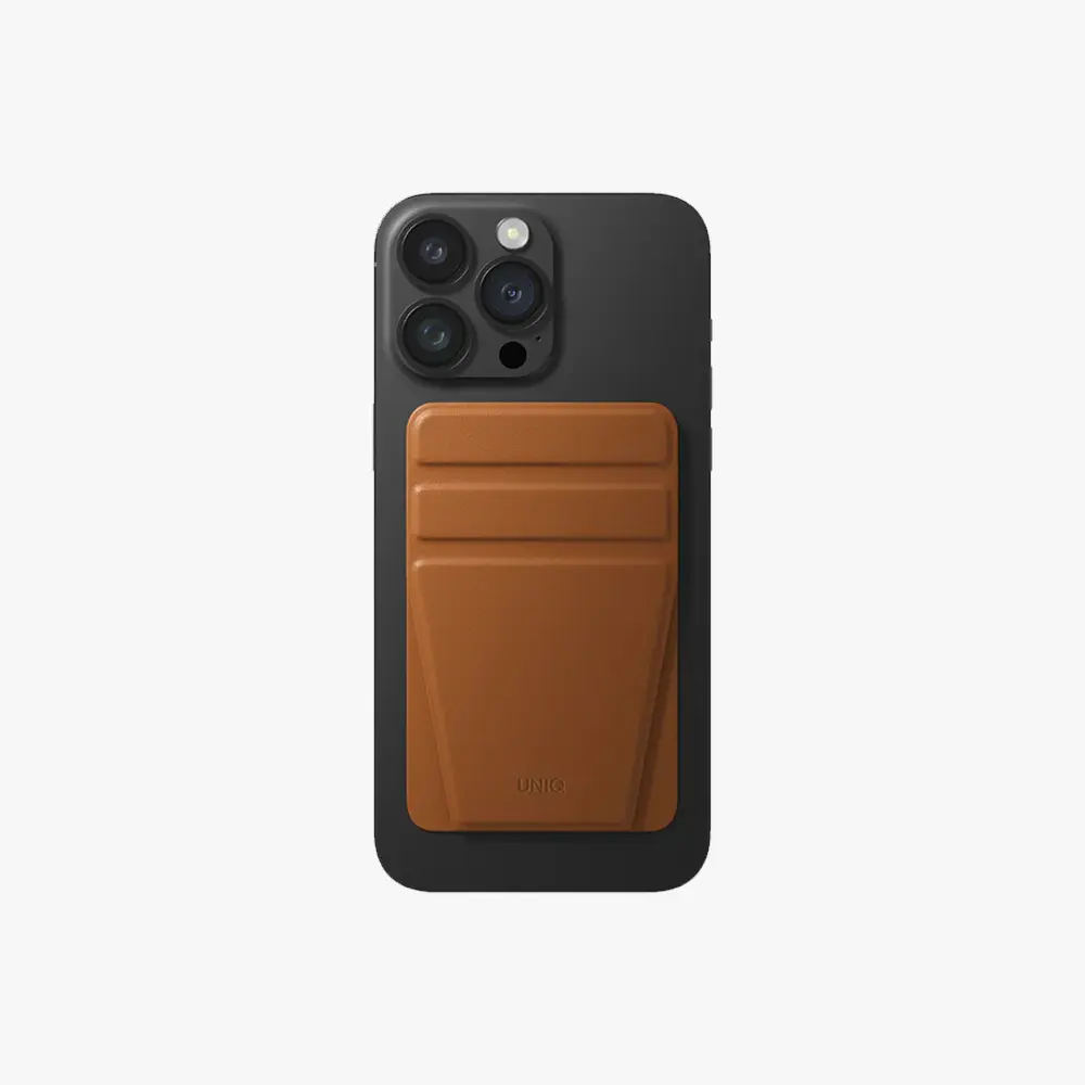 UNIQ Lyft Manyetik Stand Ultra İnce Geçmeli Stand ve Kart Tutucu Brown UNIQ-MGSNAPONCH-LYFTBWN