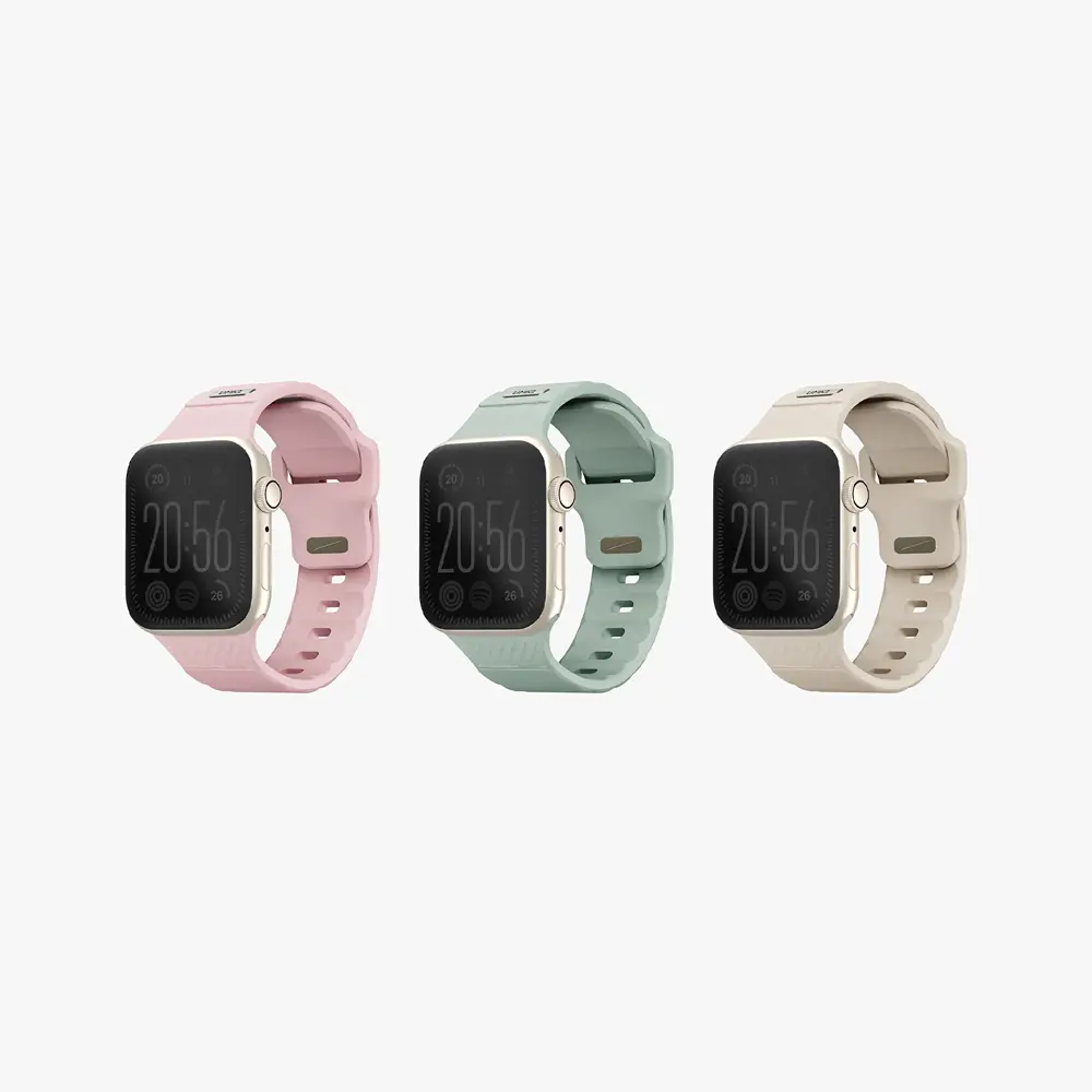 UNIQ Stride FKM Apple Watch Band (42/41/40MM) Pale Khaki UNIQ-41MM-STRIPKHA