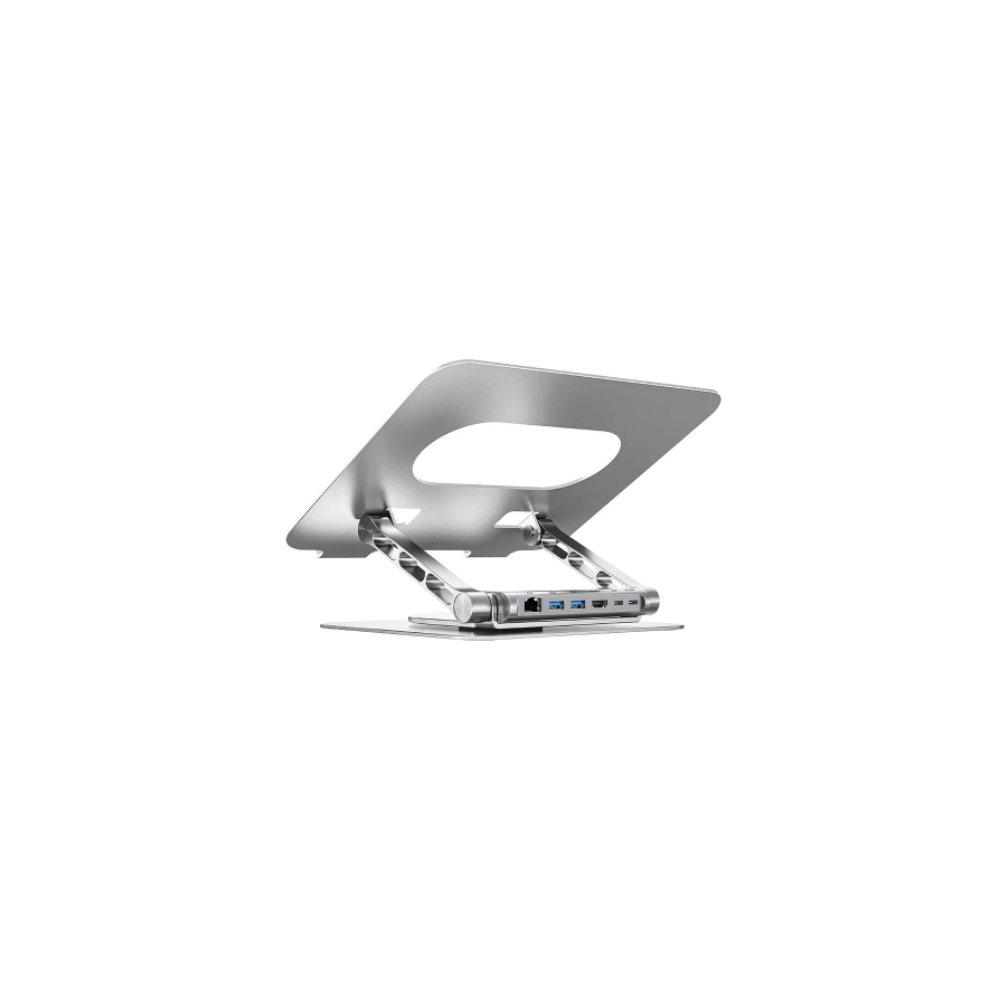 Unitek 360D 15.6 inch Metal Notebook Standı (Çıkarılabilir 5 in 1 USB-C Hub Dahil) (D1109B01)