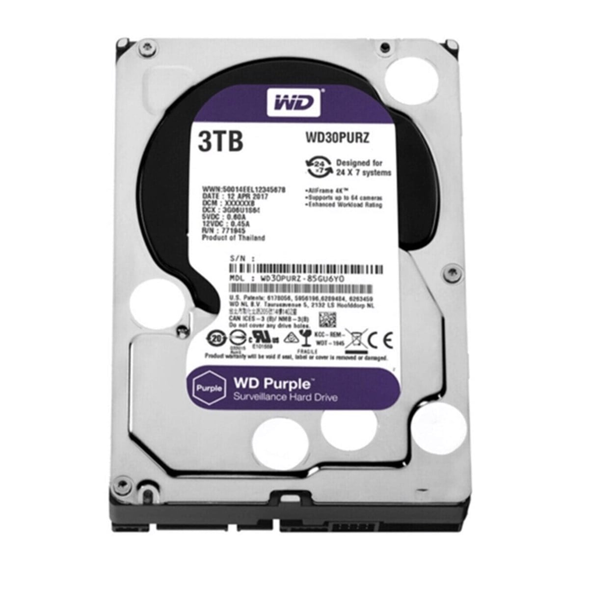 WD Purple 3TB 3,5