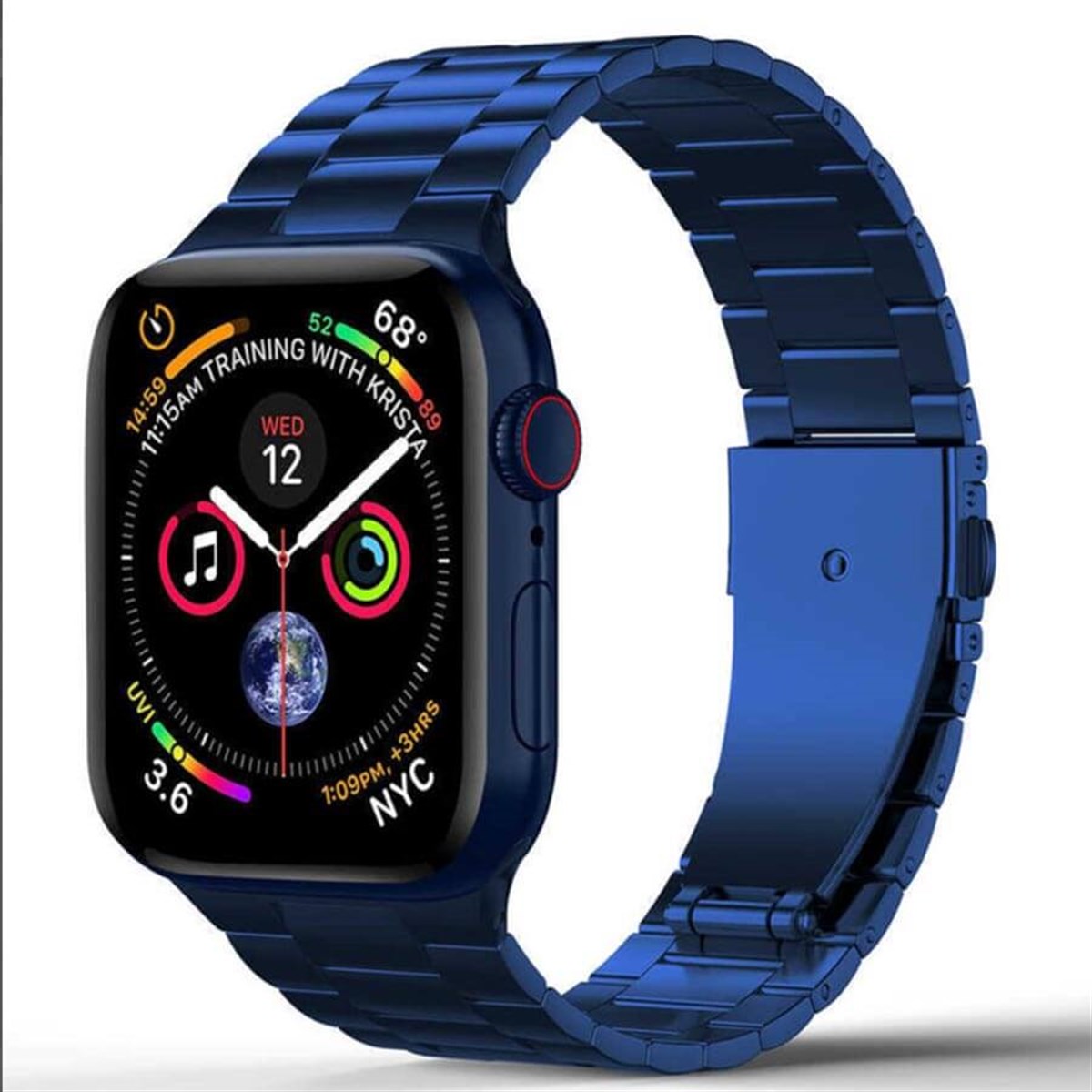 Wiwu Minalo Apple Watch 38/40mm Metal Kordon Cyan