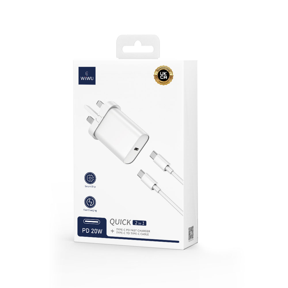 WIWU U001 TypeC PD 20W  Şarz Seti 