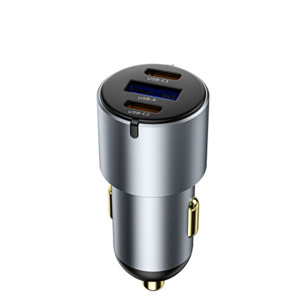 WiWU Wi-CC032 Nano Pro 60W Çift USB-C ve USB-A Araç Şarj Cihazı