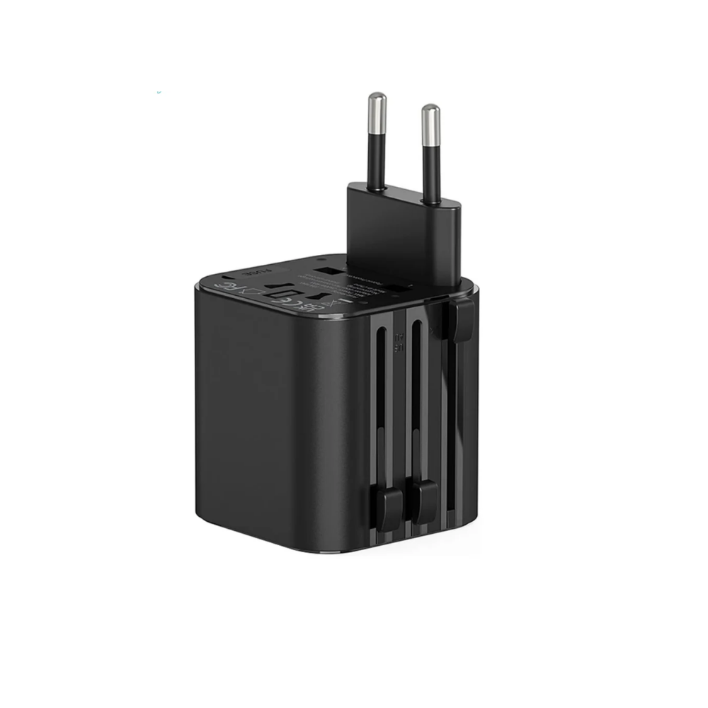 WIWU Wi-UA005 Evrensel Seyahat Adaptörü 2500W – Siyah