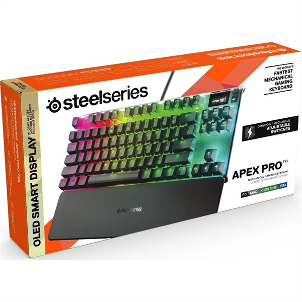 SteelSeries Apex Pro İngilizce RGB Mekanik TKL Gaming Klavye SSK64739