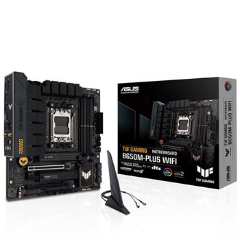 Asus Tuf Gaming B650M-Plus DDR5 6400MHZ 1XHdmi 1XDp 2XM.2 Usb 3.2 Matx AM5 ( Amd AM5 7000 Serisi ile uyumlu ) 