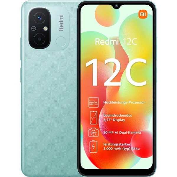 Xiaomi Redmi 12C Mint Green 3GB Ram 64GB Hafıza