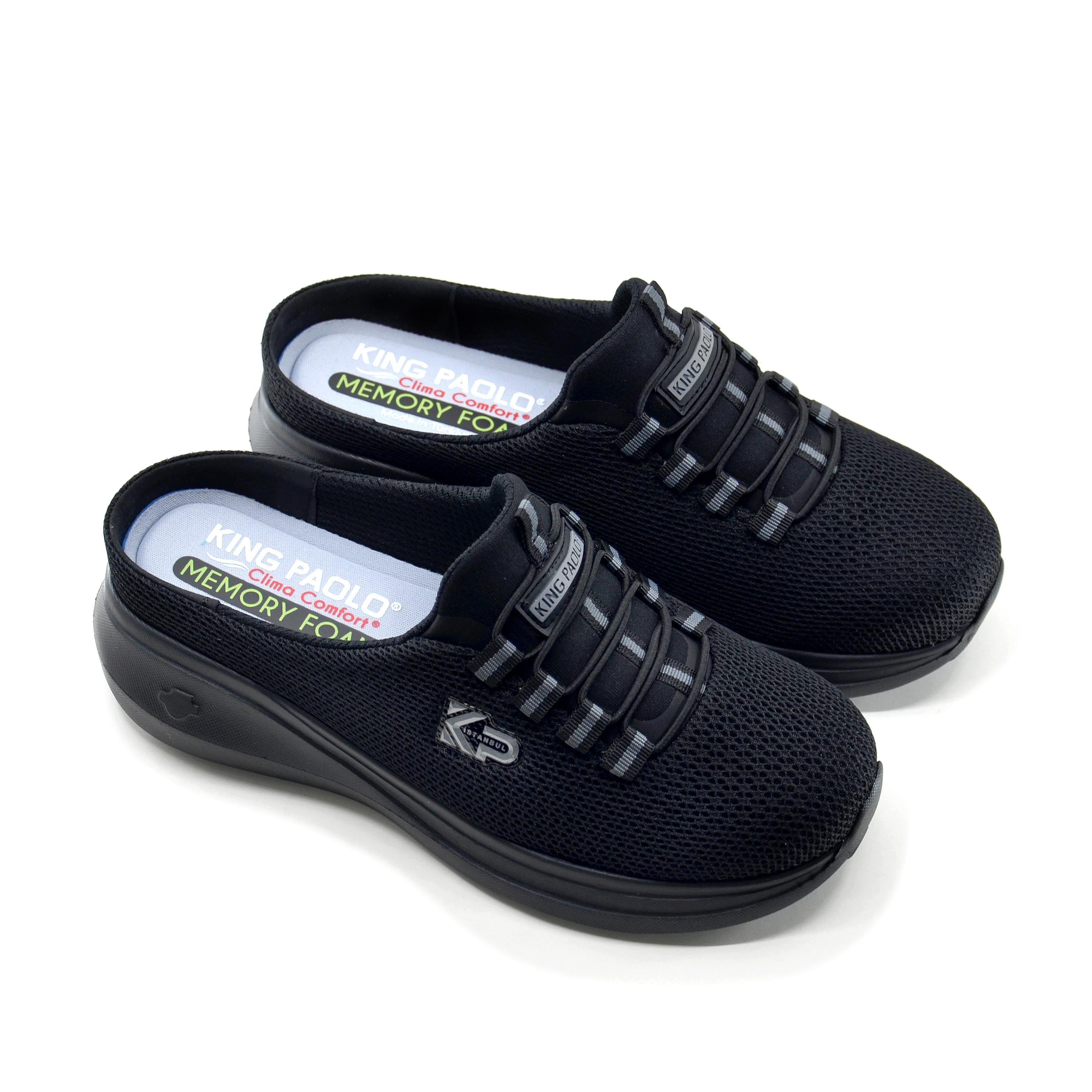 King Paolo D5109 KRAKERS SABO - SİYAH - KADIN SANDALET