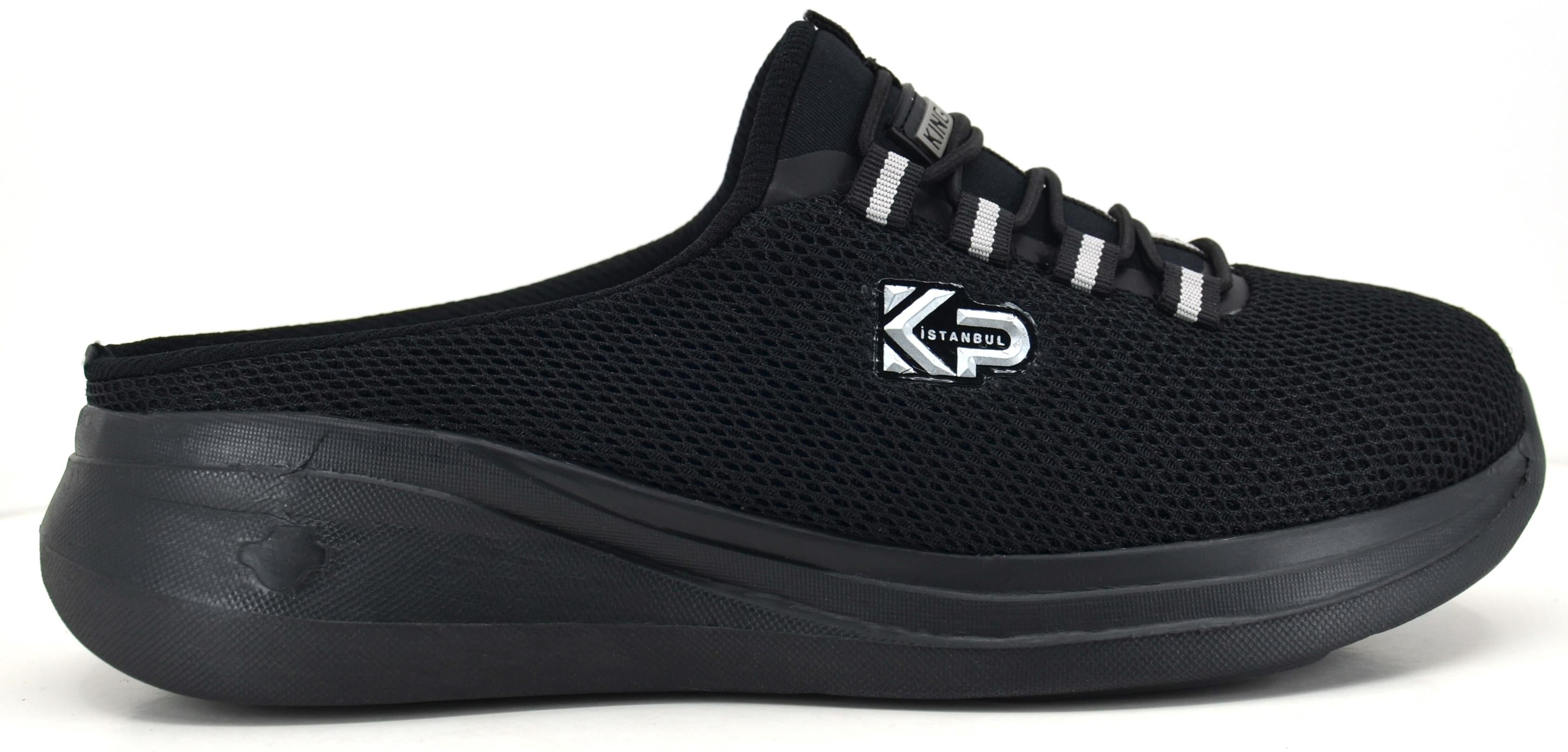 King Paolo D5109 KRAKERS SABO - SİYAH - KADIN SANDALET