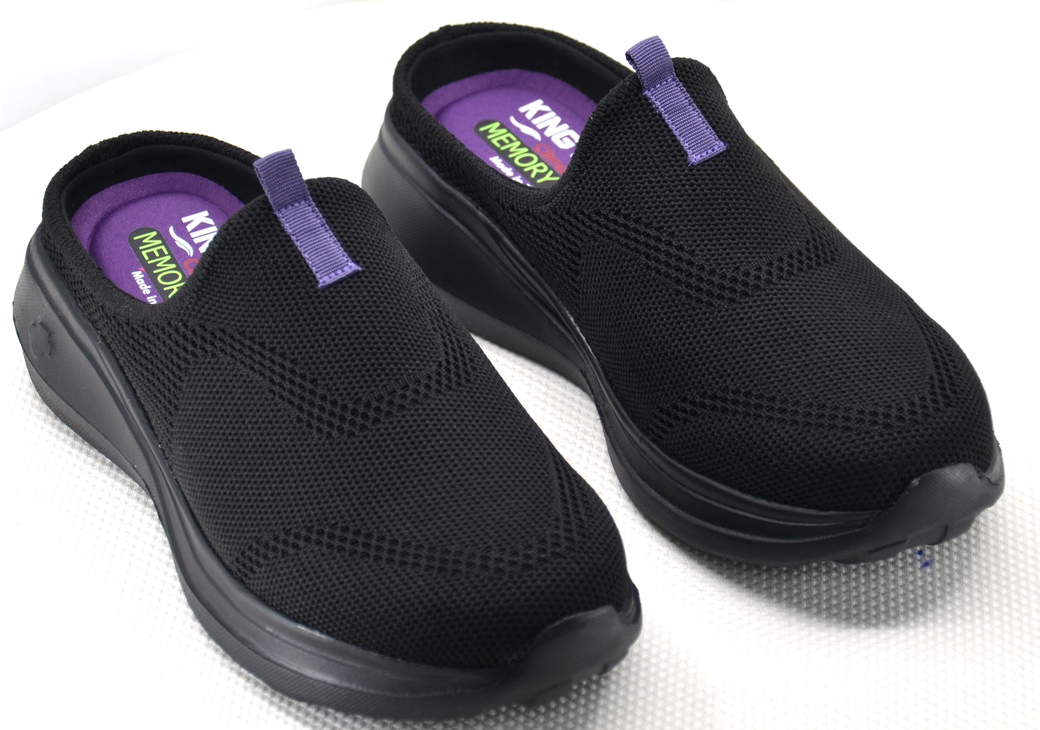 King Paolo K5221 ALABANDA SABO - SİYAH - MOR - KADIN AYAKKABI