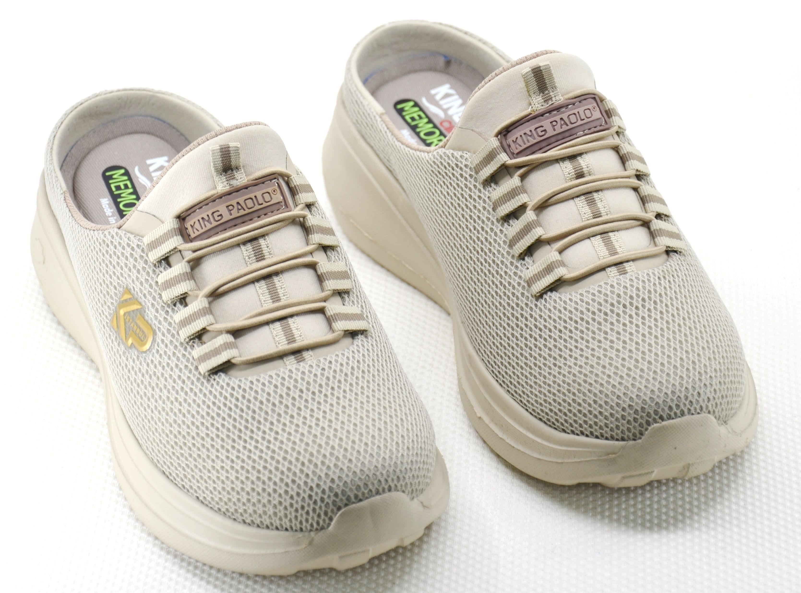 King Paolo D5109 KRAKERS SABO - BEJ - KADIN SANDALET