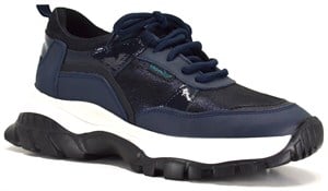 King Paolo A5025 CRAZY IKON - DİA LACİVERT - SİYAH - KADIN AYAKKABI