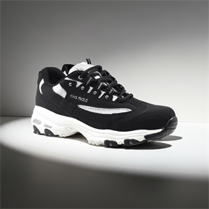 King Paolo E5112 STAR PIECE  - SİYAH - GÜMÜŞ - KADIN AYAKKABI