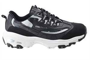 King Paolo E5112 STAR PIECE  - SİYAH - GÜMÜŞ - KADIN AYAKKABI