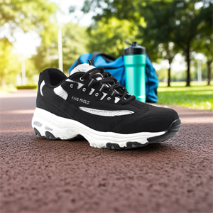 King Paolo E5112 STAR PIECE  - SİYAH - GÜMÜŞ - KADIN AYAKKABI