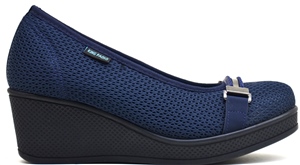 King Paolo Z6178 GOVA TOKA - LACİVERT - KADIN AYAKKABI