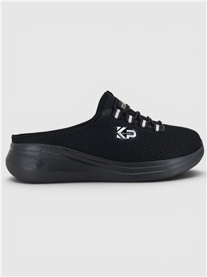 King Paolo D5109 KRAKERS SABO - SİYAH - KADIN SANDALET
