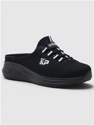 King Paolo D5109 KRAKERS SABO - SİYAH - KADIN SANDALET
