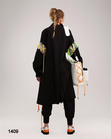 Bagcıklı Oversize Trençkot