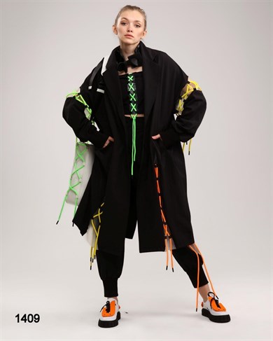 Bagcıklı Oversize Trençkot