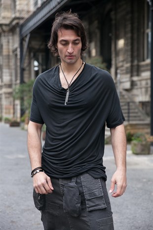 Düşük Omuzlu Oversize T-Shirt