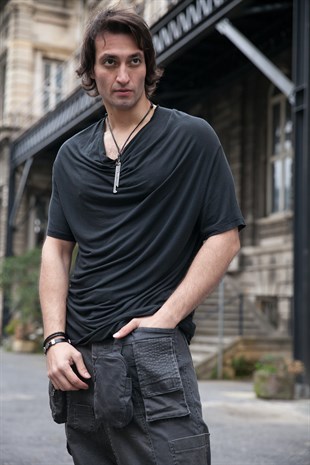 Düşük Omuzlu Oversize T-Shirt