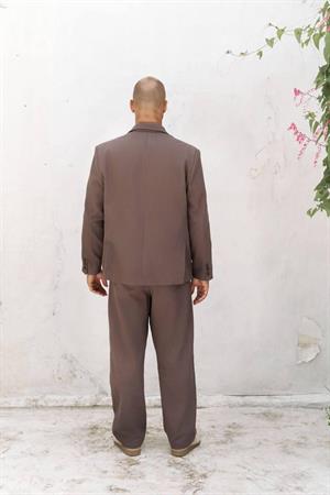 Mocca erkek takimi oversize blazer genish pacali pantalon