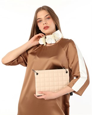 Oversize Kamel Midi Elbise