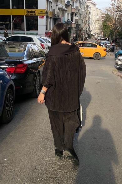 pantalon detay drapeli pilice