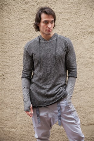 Triko Detaylı Sweatshirt