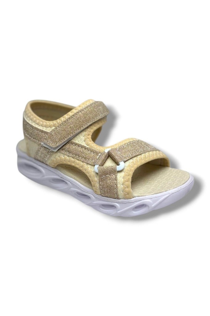 Arzen Bebe 223-26 Simli Cırtlı Anatomik Kız Çocuk Sandalet 31-35