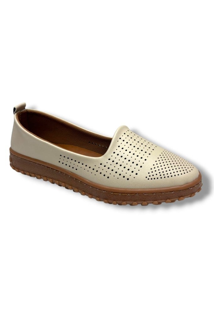 Ayzen 140-26 Cilt Deri Ultra Soft Anatomik Fahıon Kadın Babet