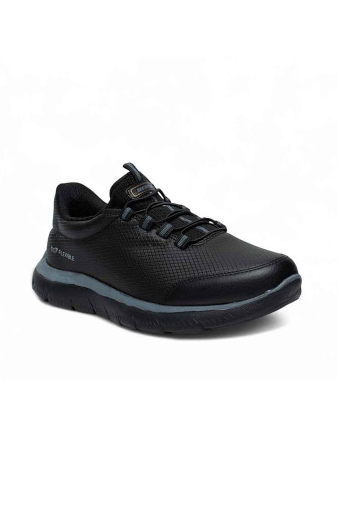 Best Of 2012-26 Baskı Deri Anatomik Slip On Erkek Sneaker