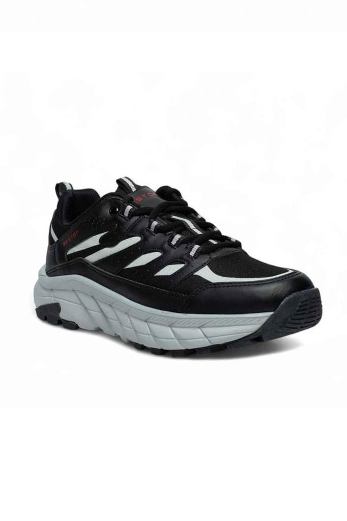 Best Of 2026-26 Anorak Anatomik Bağcıklı Erkek Sneaker Siyah-Buz