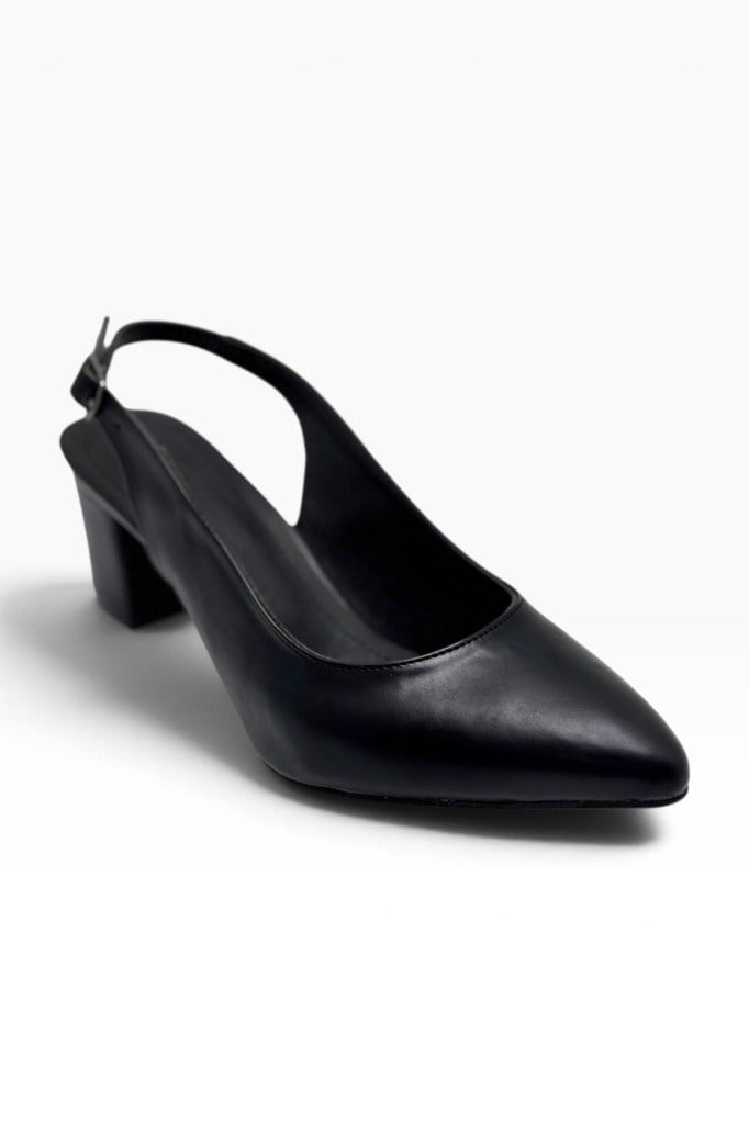 C-Shoes CV110-27 Cilt Sivri Burun Kalın Topuklu Kadın Ayakkabı 41-42(6cm)