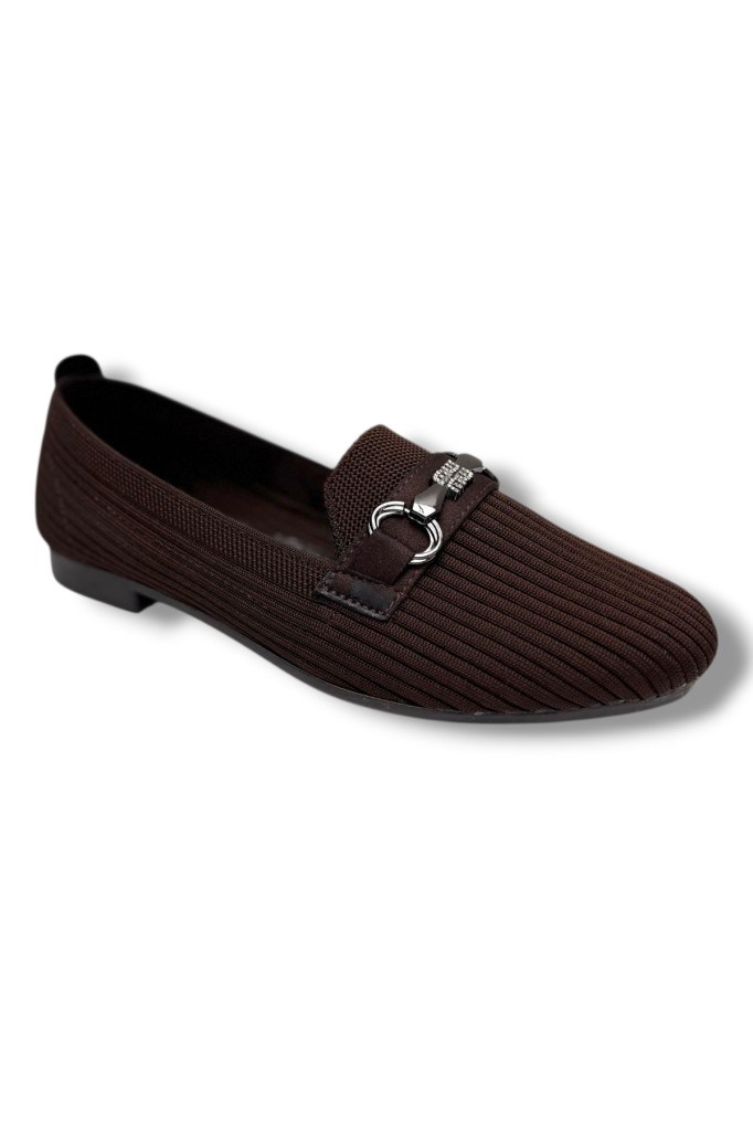 C-Shoes SG3185-26 Triko Taşlı  MW Toka Anatomik Kadın Babet
