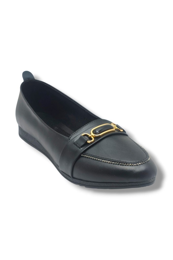 C-Shoes YS3069-26 Cilt Taşlı Elips Toka Anatomik Kadın Babet 41-42