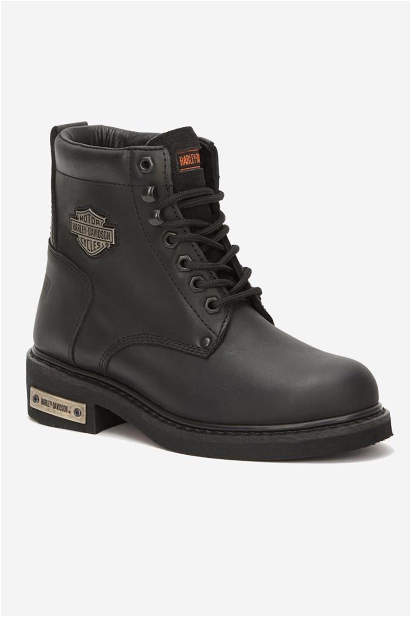 Harley Davidson Gibson Hakiki Deri Bot 40-48 Black Yağlı Deri