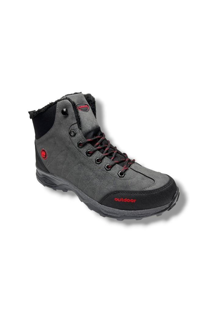 Jagulep 4058-26 Anatomik İçi Kürklü Outdoor Erkek Bot Füme Siyah 45-47