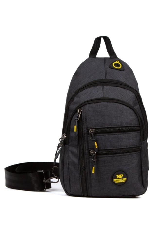 Newıshpolo 2333-26 Keten Kumaş BodyBag Orta Boy Çapraz Çanta