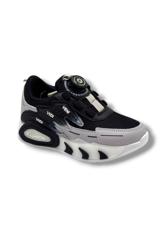 Pro Kids 5004-26 Anorak Akıllı Bağcıklı Anatomik Çocuk Sneaker Siyah Lacivert